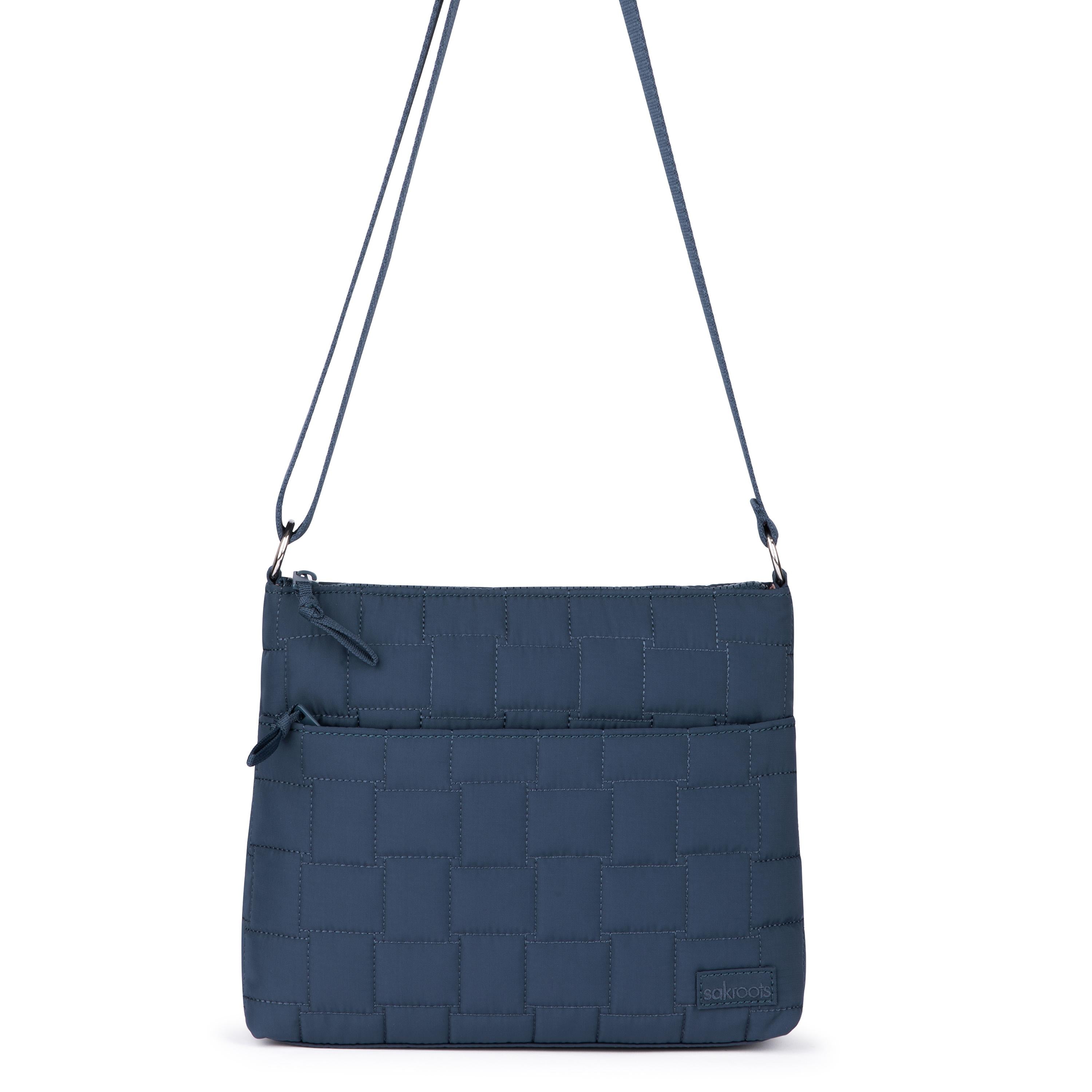 Sakroots Basic Crossbody - EcoTwill - Indigo Woven Quilted