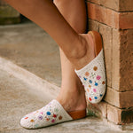 The Sak Bolinas Clog - Hand Crochet - Natural Multi Flowers
